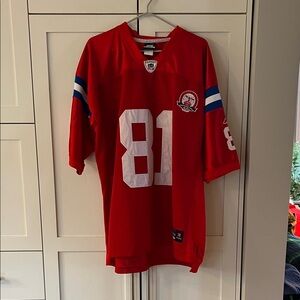 Reebok Red Authentic NFL Jersey - New England Patriots - Randy Moss